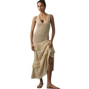 Anthropologie Sunday In Brooklyn Crochet Ruffle Tunic